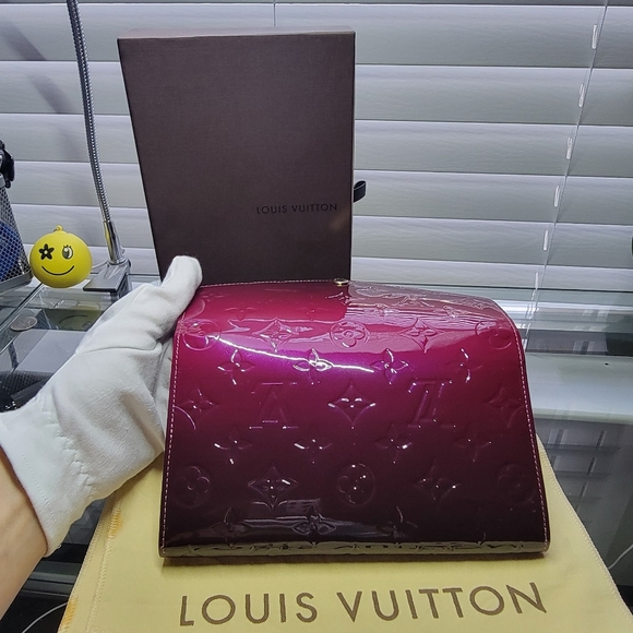 Louis Vuitton Portefeuille Sarah Vernis Wallet Amarant Purple Ombre - Picture 9 of 15